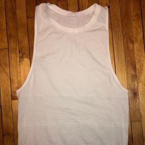 White Lululemon Workout Tank